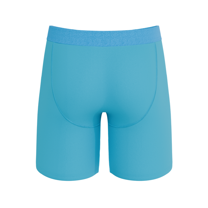 Shinesty The Beach Please palm tree long leg Ball Hammock boxer briefs with fly – tropical