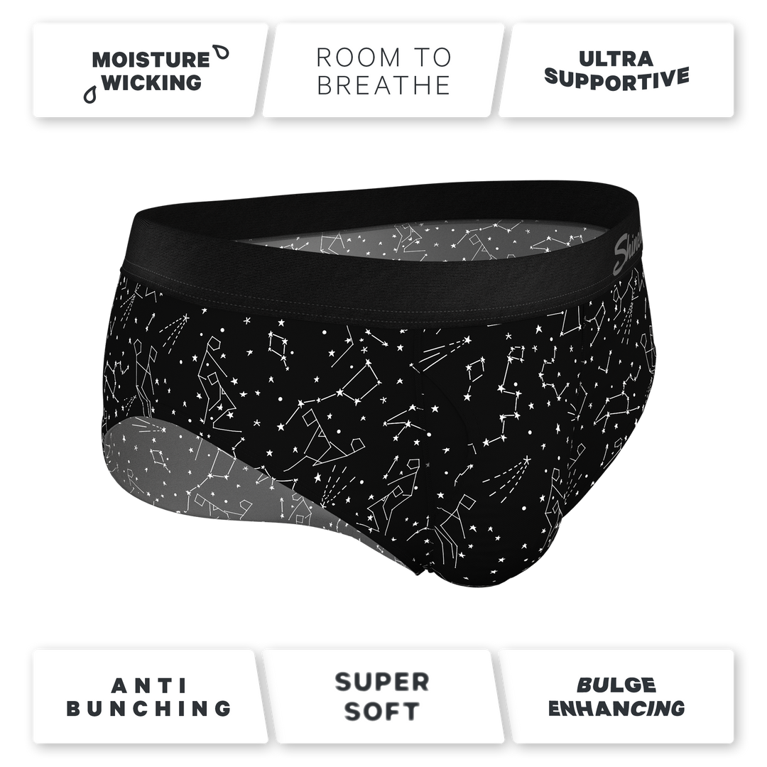 The Big Bang Glow In The Dark Constellation Ball Hammock® Briefs - Shinesty Pouch Underwear