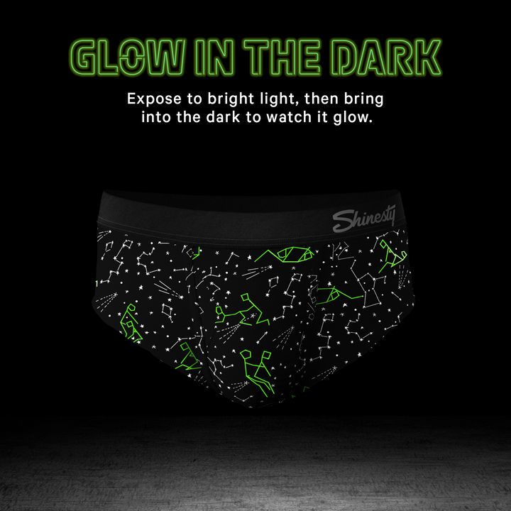 The Big Bang Glow In The Dark Constellation Ball Hammock® Briefs - Shinesty Pouch Underwear