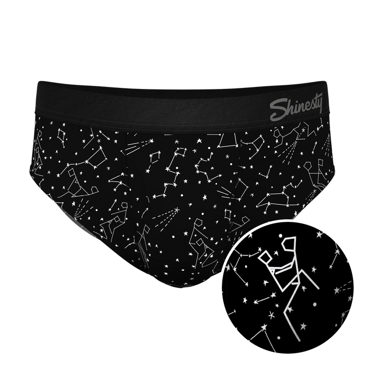 The Big Bang Glow In The Dark Constellation Ball Hammock® Briefs - Shinesty Pouch Underwear