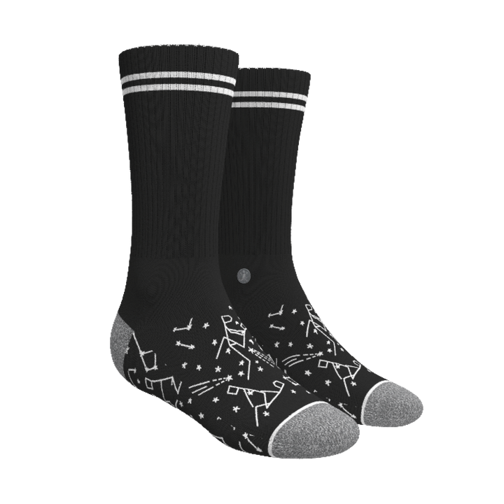 Shinesty "Big Bang" Constellation Heel Hammock™ Crew Socks