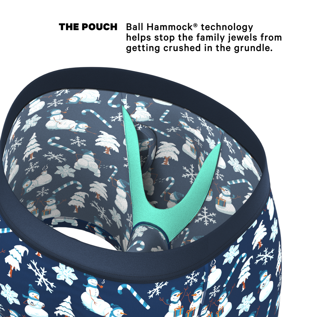 Shinesty "The Big Blizzard" Naughty Snowmen Ball Hammock® Pouch Boxer Briefs with Fly