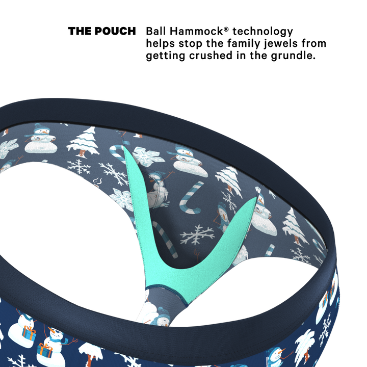 Shinesty "The Big Blizzard" Naughty Snowmen Ball Hammock® Pouch Briefs Underwear