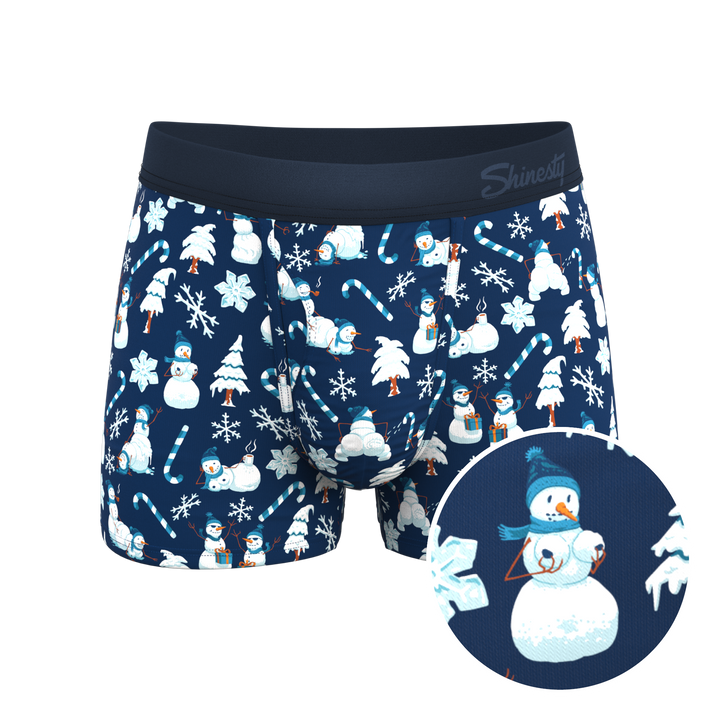 Shinesty "The Big Blizzard" Naughty Snowmen Ball Hammock® Pouch Trunks Underwear