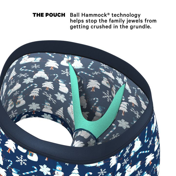 Shinesty "The Big Blizzard" Naughty Snowmen Ball Hammock® Pouch Trunks Underwear