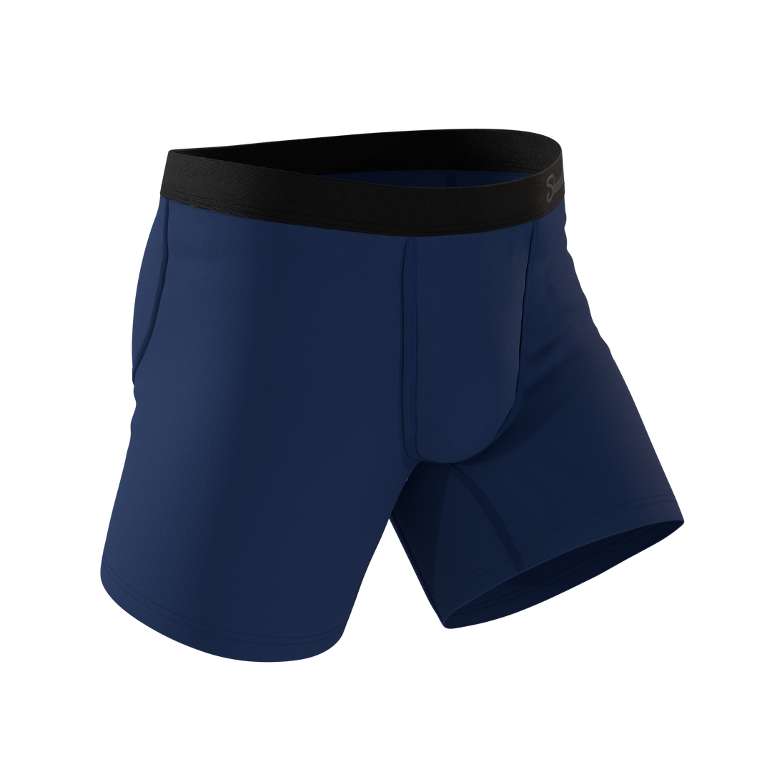 The Big Blue: Navy Fart Proof Ball Hammock® Pouch Underwear