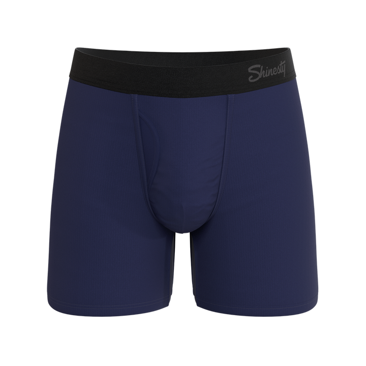 The Big Blue: Classic Navy Boxer Briefs with Ball Hammock® Pouch & Fly