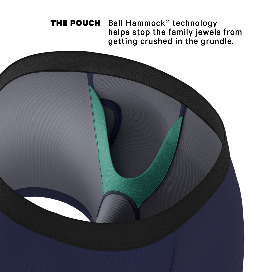 The Big Blue: Classic Navy Boxer Briefs with Ball Hammock® Pouch & Fly