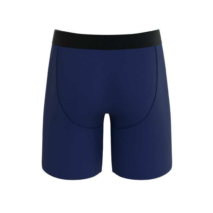The Big Blue | Navy Long Leg Ball Hammock® Pouch Underwear With Fly