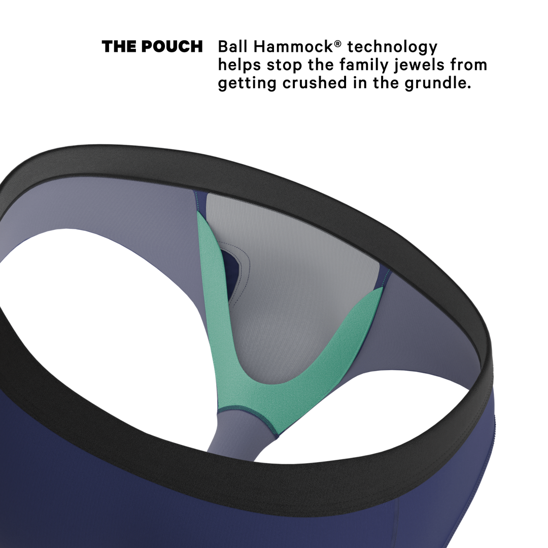 The Big Blue Briefs | Classic Navy Solid Ball Hammock® Pouch Underwear