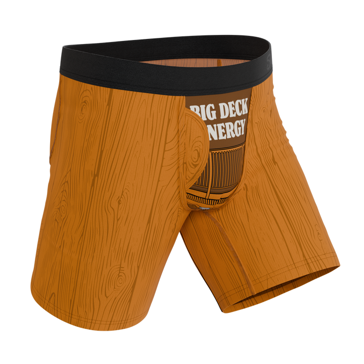 Shinesty x Middle Class Fancy The Big Deck Energy Ball Hammock long leg underwear with fly – collab boxer