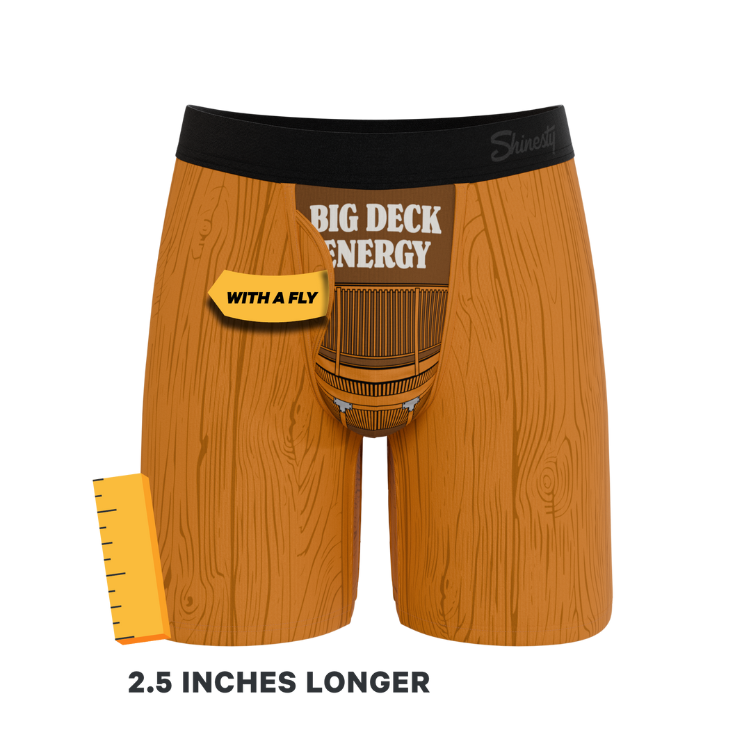 Shinesty x Middle Class Fancy The Big Deck Energy Ball Hammock long leg underwear with fly – collab boxer