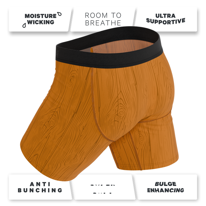 Shinesty x Middle Class Fancy The Big Deck Energy Ball Hammock long leg underwear with fly – collab boxer