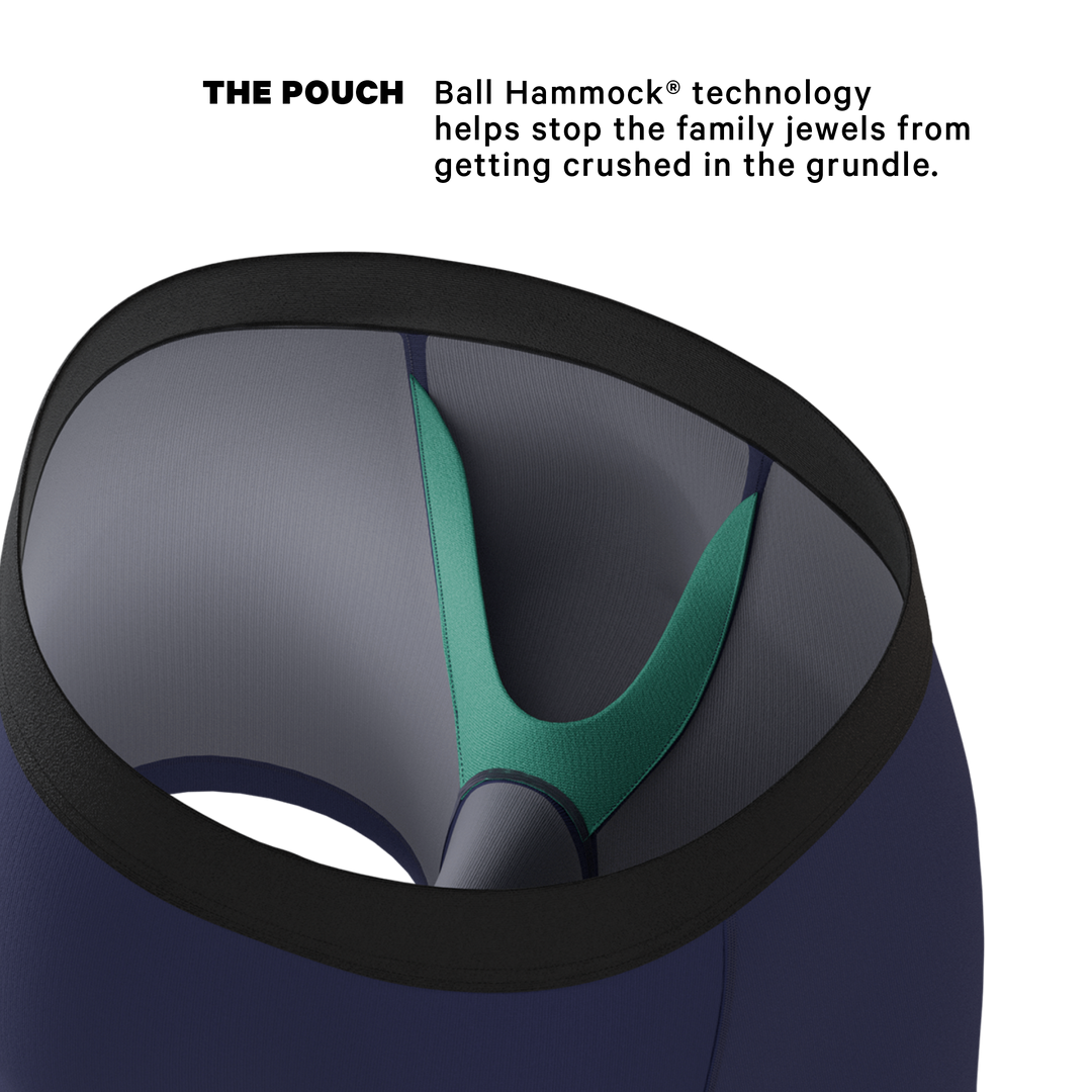 The Big Blue Navy Underwear | Solid Navy Ball Hammock® Pouch Boxer Briefs