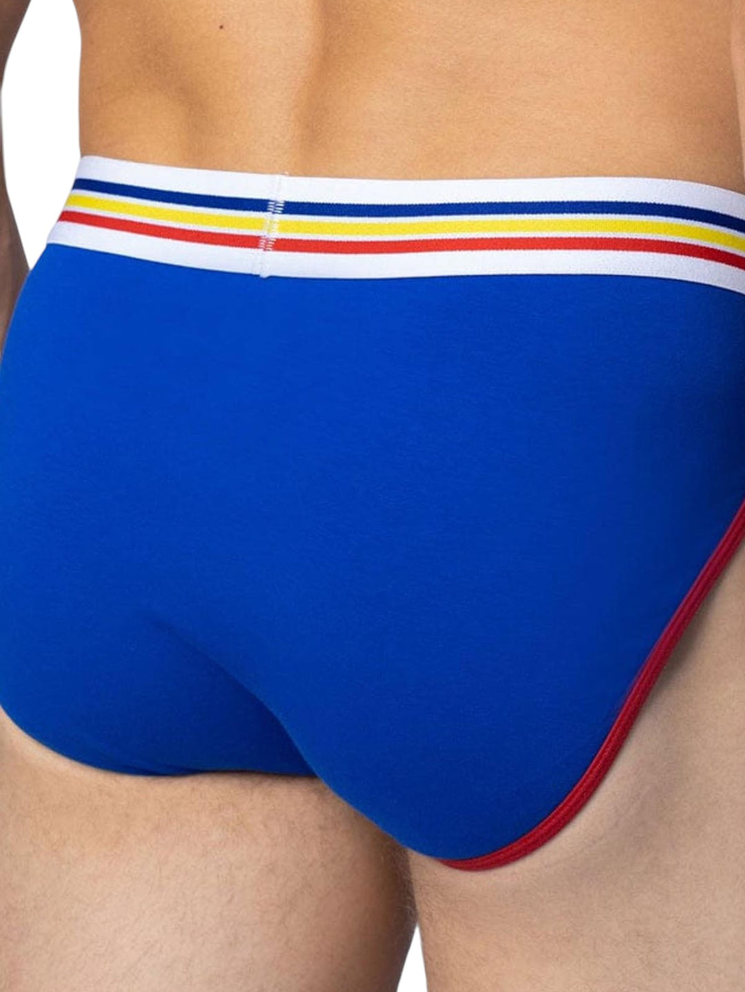 Bike Athletic Jock Brief 2-Pack (White/Royal Blue) - Cotton/Spandex