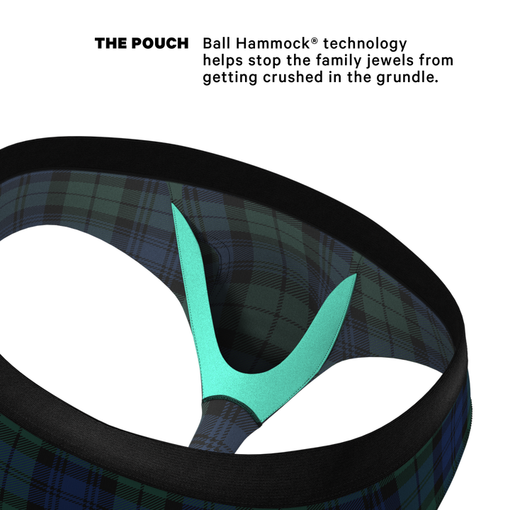 Shinesty "Black Watch" Tartan Plaid Ball Hammock® Pouch Underwear Briefs