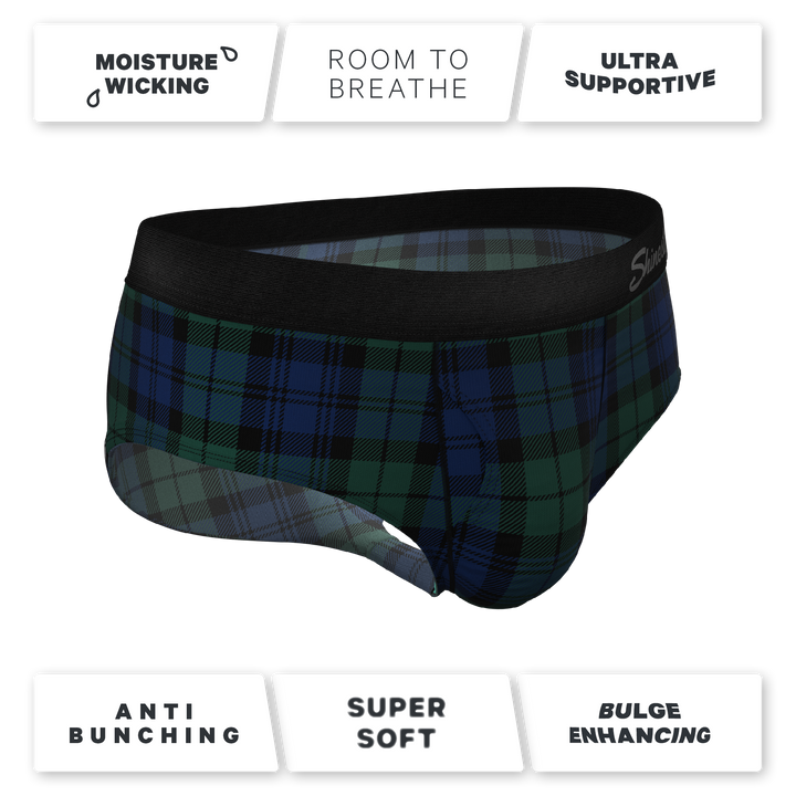 Shinesty "Black Watch" Tartan Plaid Ball Hammock® Pouch Underwear Briefs