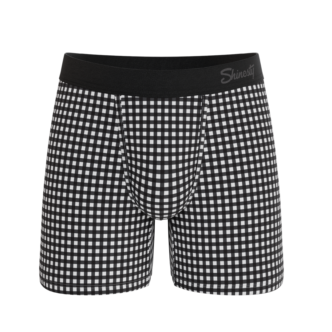 Shinesty The Blackberry Bramble window pane Ball Hammock pouch underwear – men's window pane boxer briefs