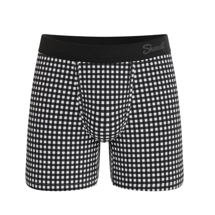 Shinesty The Blackberry Bramble window pane Ball Hammock pouch underwear – men's window pane boxer briefs