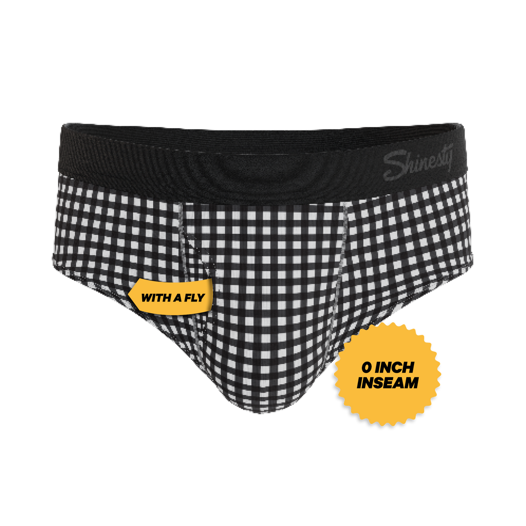 Shinesty The Blackberry Bramble window pane Ball Hammock pouch underwear briefs – men's window pane brief