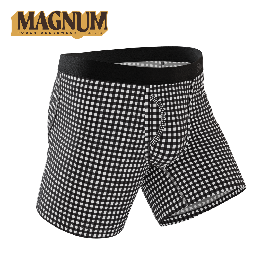 Shinesty The Blackberry Bramble window pane Ball Hammock Magnum Big Pouch – men's big pouch boxer