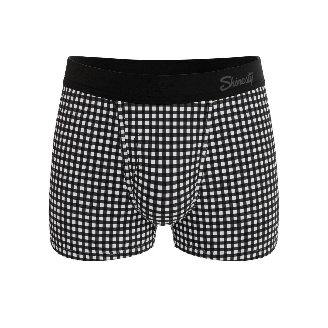 Shinesty The Blackberry Bramble window pane Ball Hammock pouch trunks – men's window pane trunk underwear