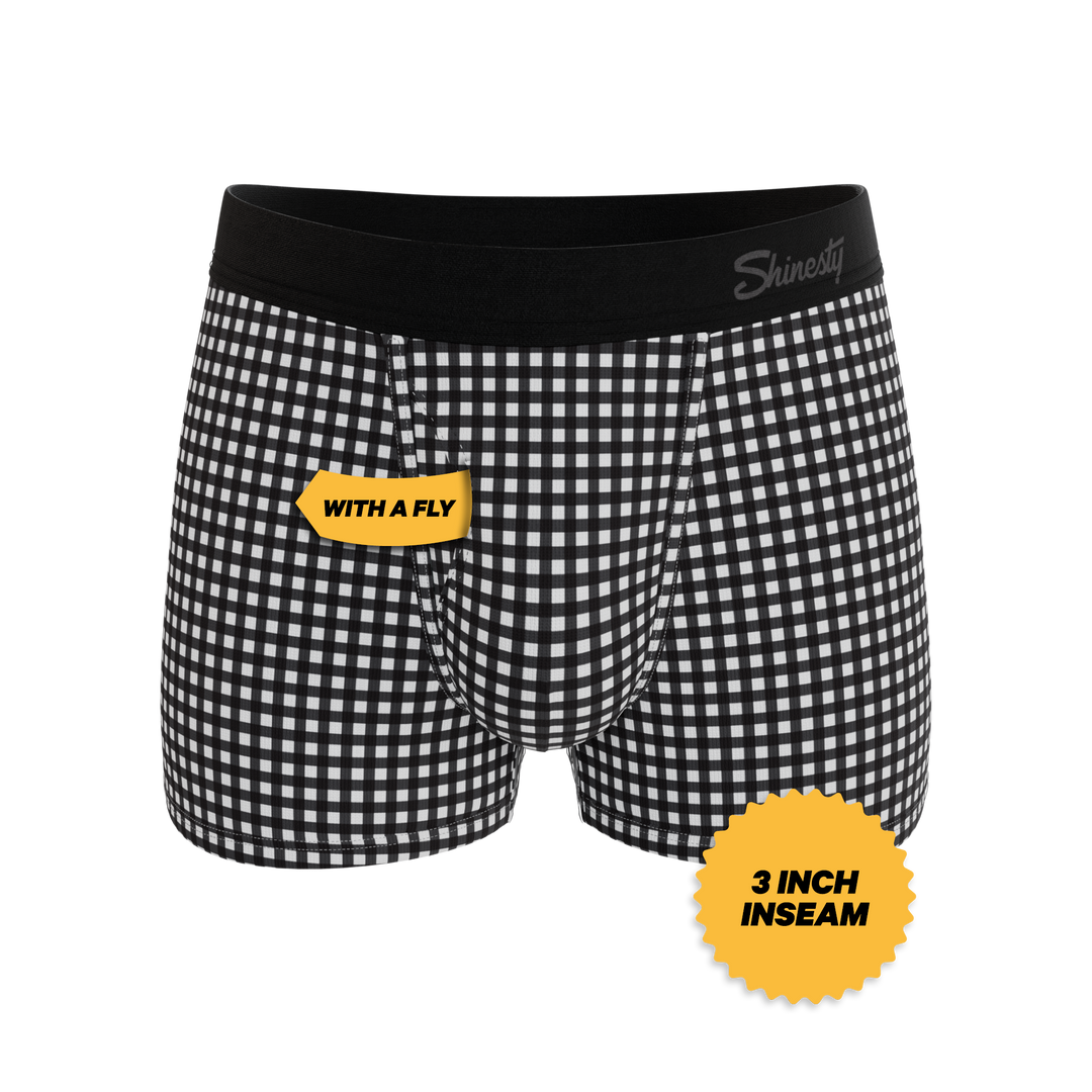 Shinesty The Blackberry Bramble window pane Ball Hammock pouch trunks – men's window pane trunk underwear
