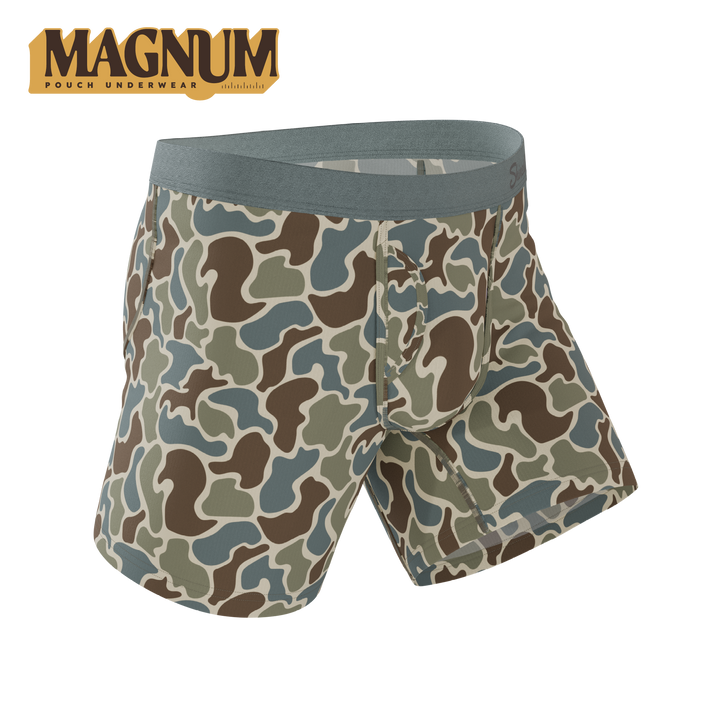 Shinesty The Blender grey duck camo Ball Hammock Magnum Big Pouch – men's grey camo big pouch boxer