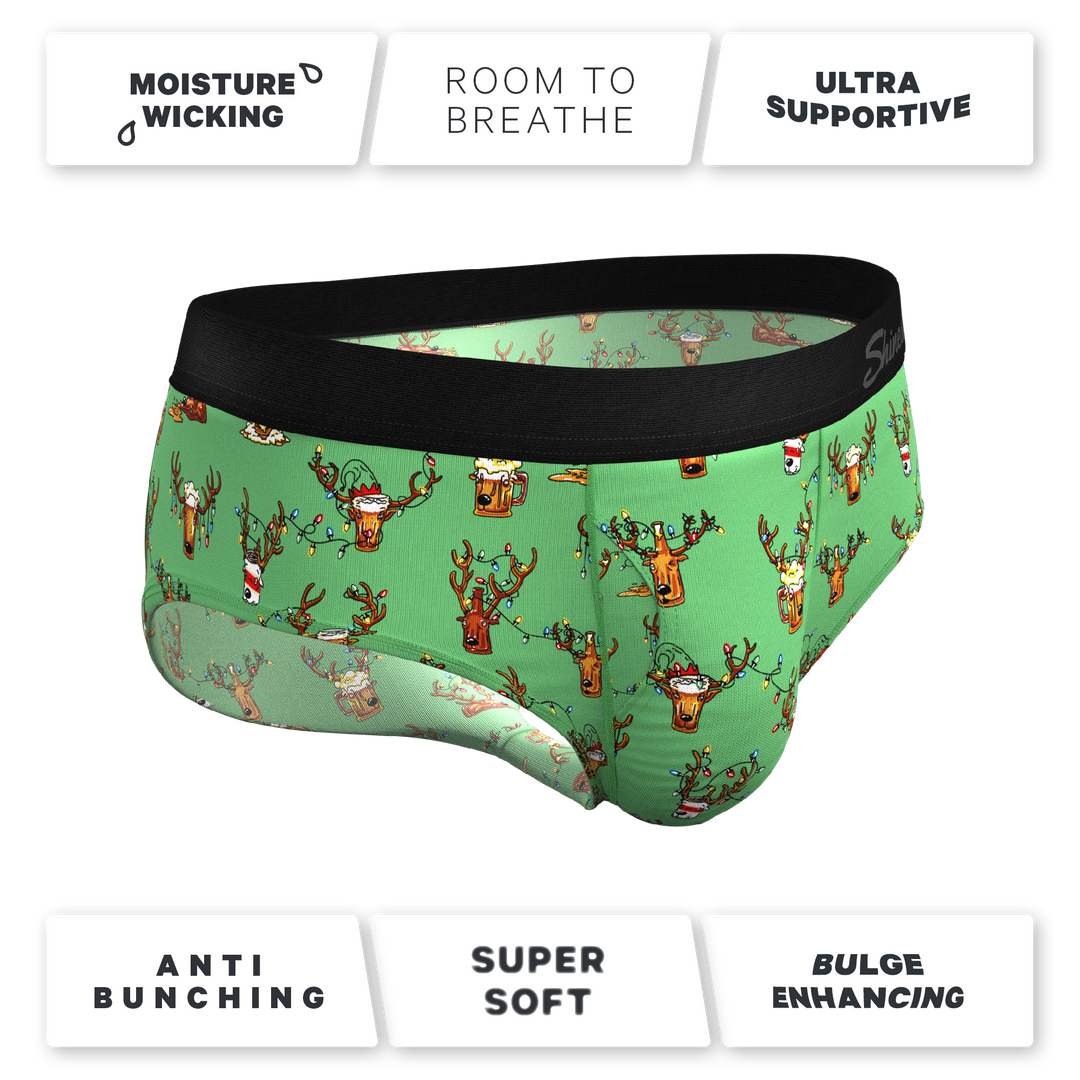 Shinesty "Blitzened" Reindeer Beer Ball Hammock® Briefs