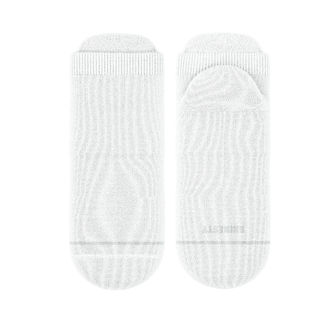 The Blizzard | Plain White Heel Hammock™ Ankle Socks