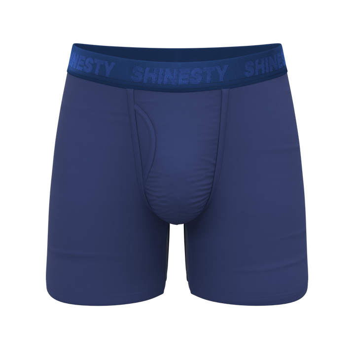 The Bloom Moon: Tonal Navy Ball Hammock® Pouch Boxer Briefs with Fly