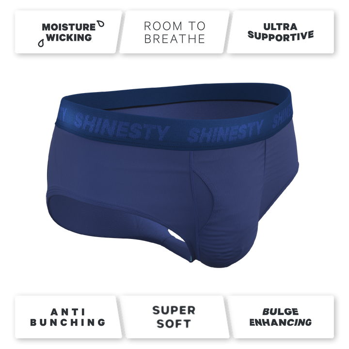 Shinesty "Bloom Moon" Tonal Navy Ball Hammock® Pouch Briefs