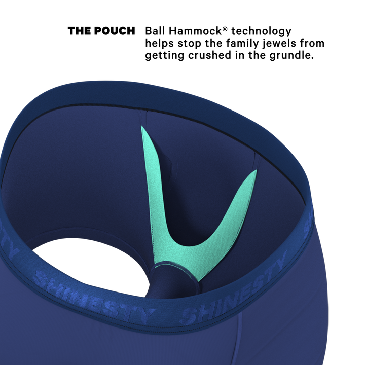 Shinesty The Bloom Moon Tonal Navy Ball Hammock® Pouch Trunks Underwear