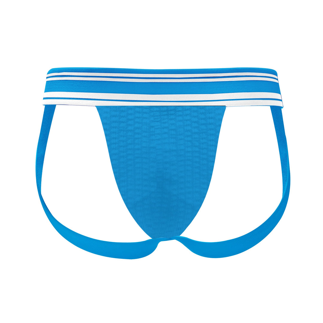 HisJock Core Jock in Gulf of Mexico Blue 2 inch – men's blue classic athletic jockstrap