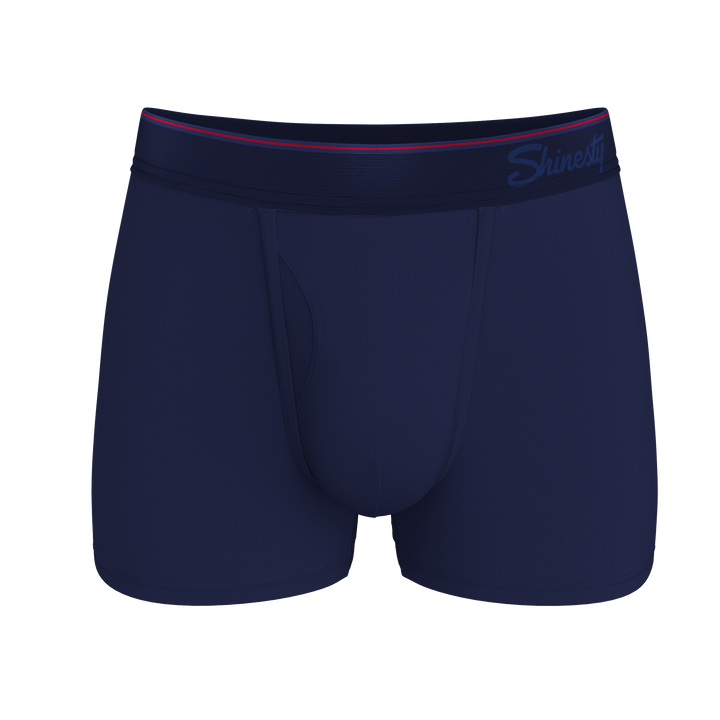 Shinesty "Blueberry Pie" Red Tip Navy Ball Hammock® Pouch Trunks Underwear