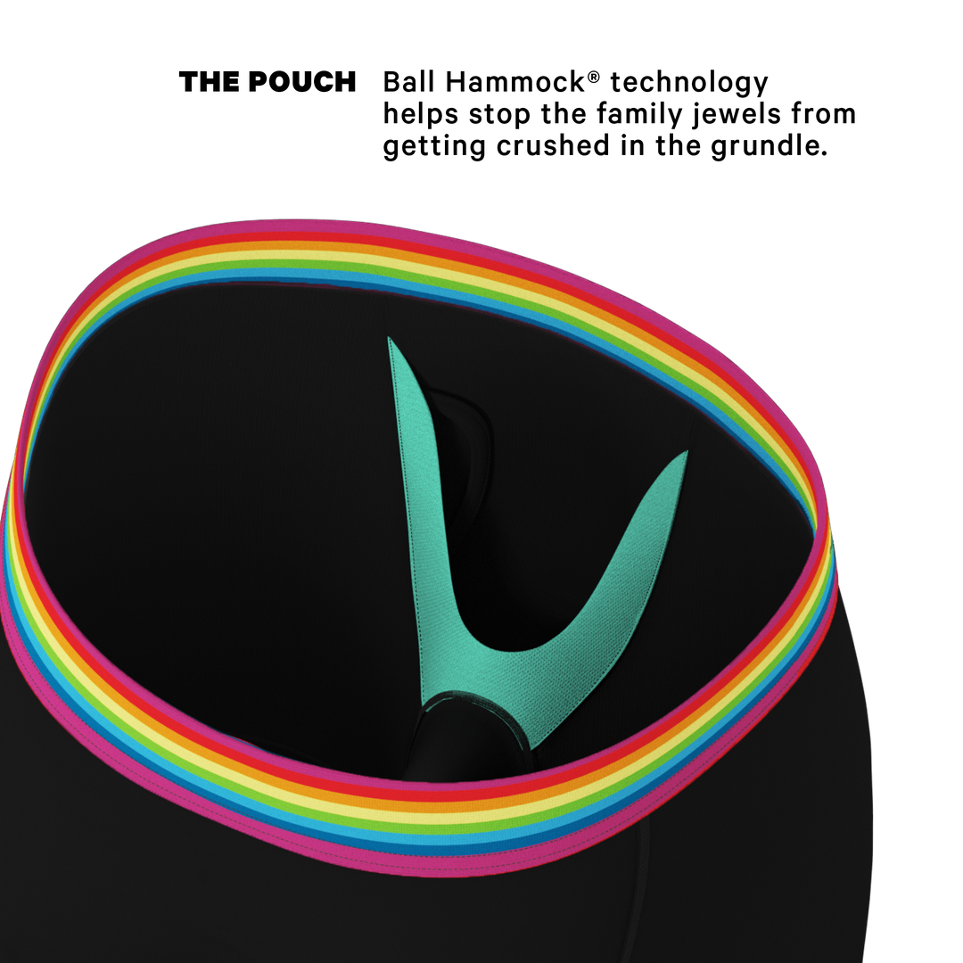 Shinesty "The Bona Fide Pride" Pride Long Leg Ball Hammock® Pouch Underwear With Fly