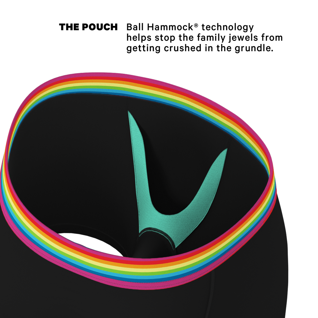 The Bona Fide Pride Underwear | Ball Hammock® Pouch with Rainbow Waistband