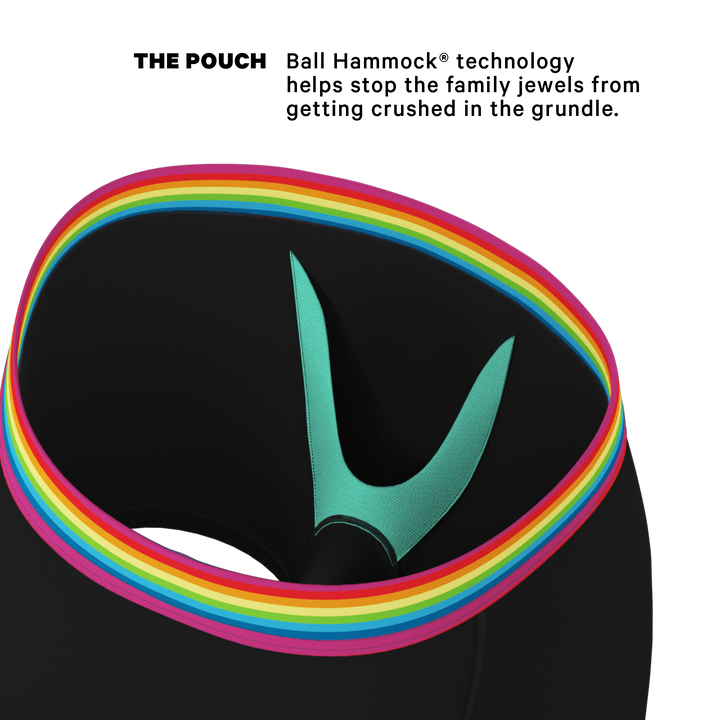 The Bona Fide Pride Underwear | Ball Hammock® Pouch with Rainbow Waistband
