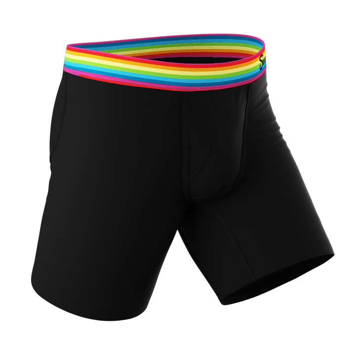Shinesty "The Bona Fide Pride" Pride Long Leg Ball Hammock® Pouch Underwear With Fly