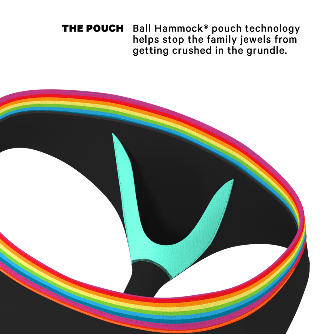 The Bona Fide Pride Ball Hammock® Briefs - Shinesty Rainbow Pouch Underwear