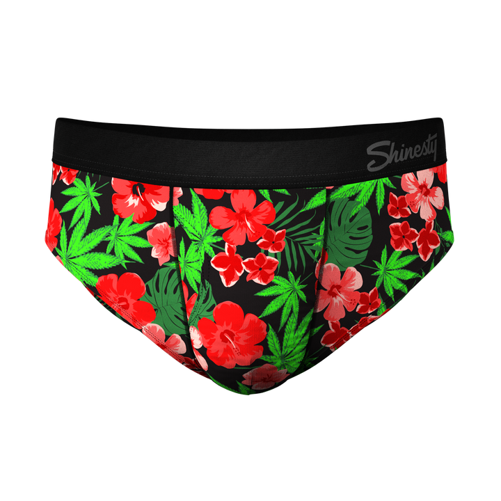 The Bongstera Tropical Weed Ball Hammock® Briefs - Shinesty Pouch Underwear