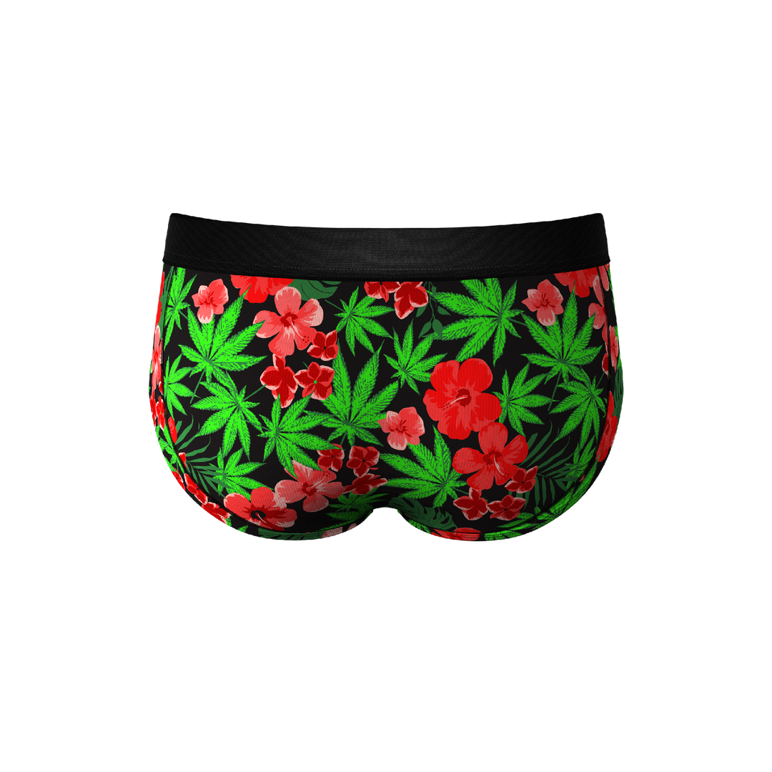 The Bongstera Tropical Weed Ball Hammock® Briefs - Shinesty Pouch Underwear