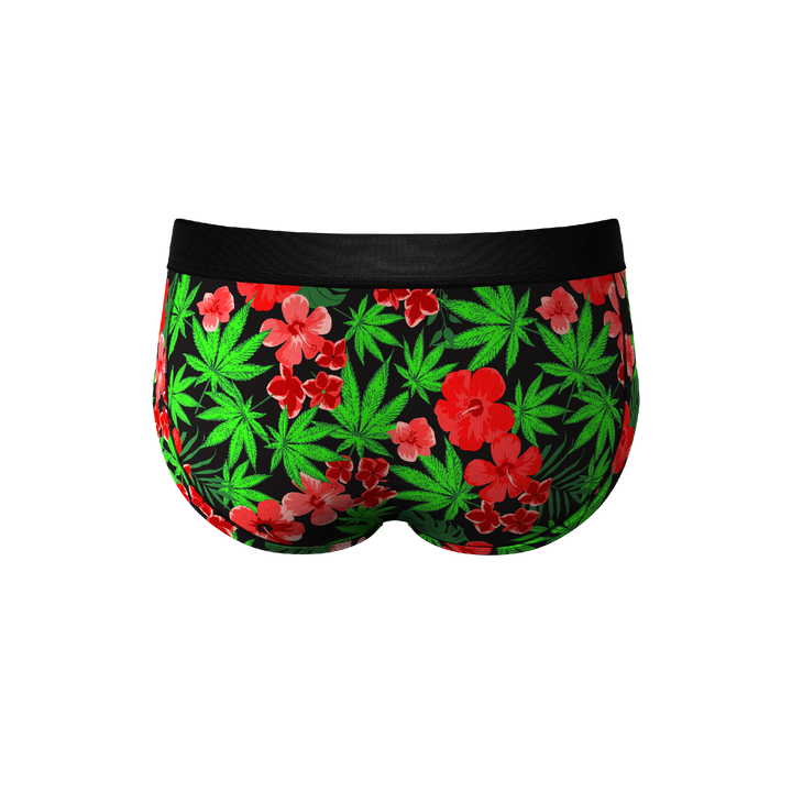 The Bongstera Tropical Weed Ball Hammock® Briefs - Shinesty Pouch Underwear