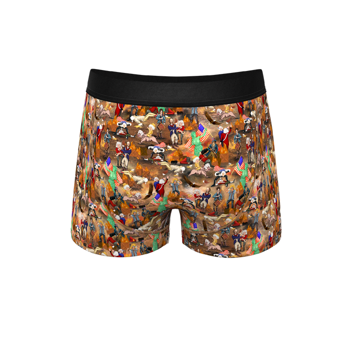 Shinesty "The Boston Tea Bag Party" Patriotic Ball Hammock® Pouch Trunk Underwear