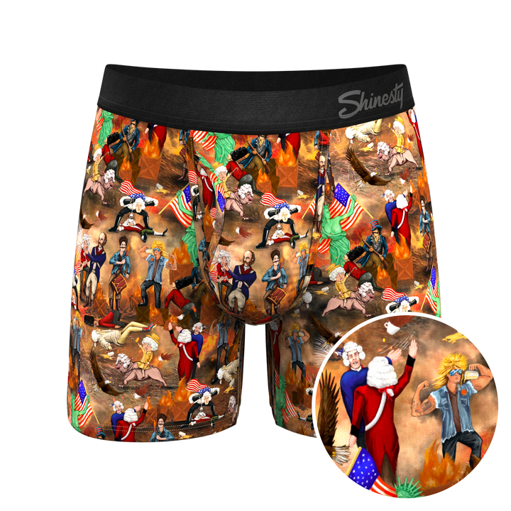 The Boston Tea Bag Party | Patriotic Ball Hammock® Pouch Underwear With Fly