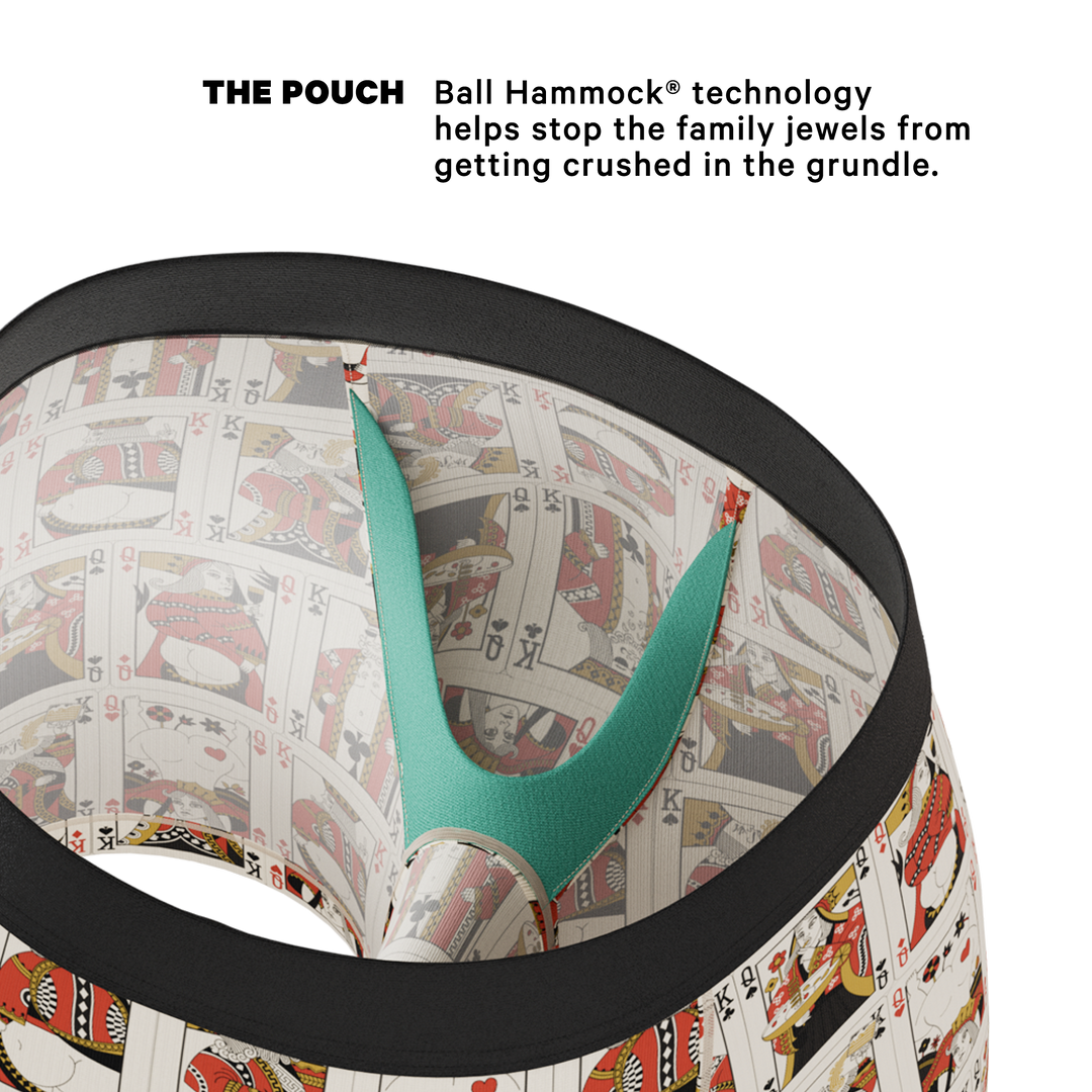 The Bottomless Blackjack | Vintage Playing Cards Ball Hammock® Pouch Underwear
