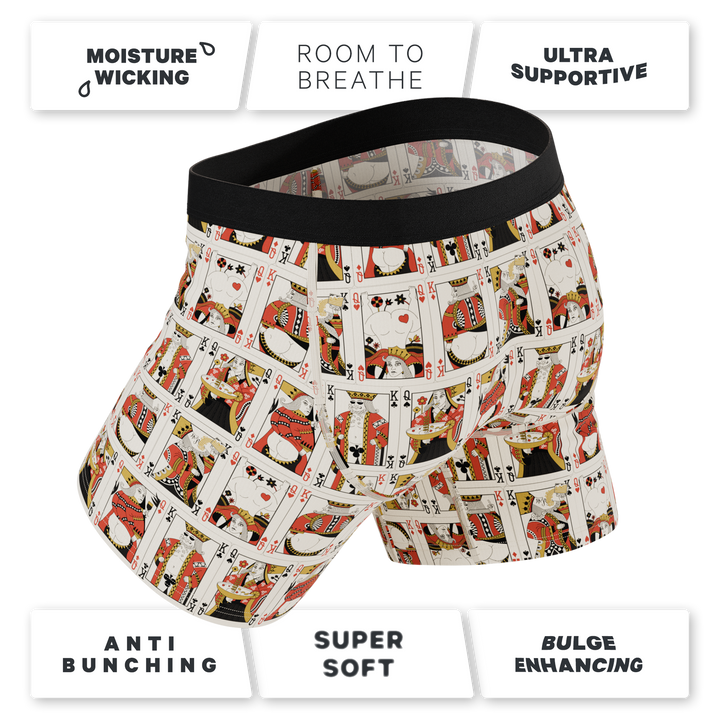 The Bottomless Blackjack | Vintage Playing Cards Ball Hammock® Pouch Underwear