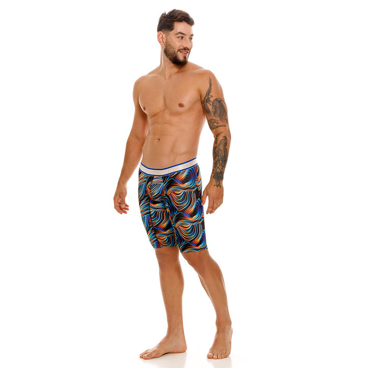 Mundo Unico Men's Cálamo Athletic Boxer Briefs - Black Print