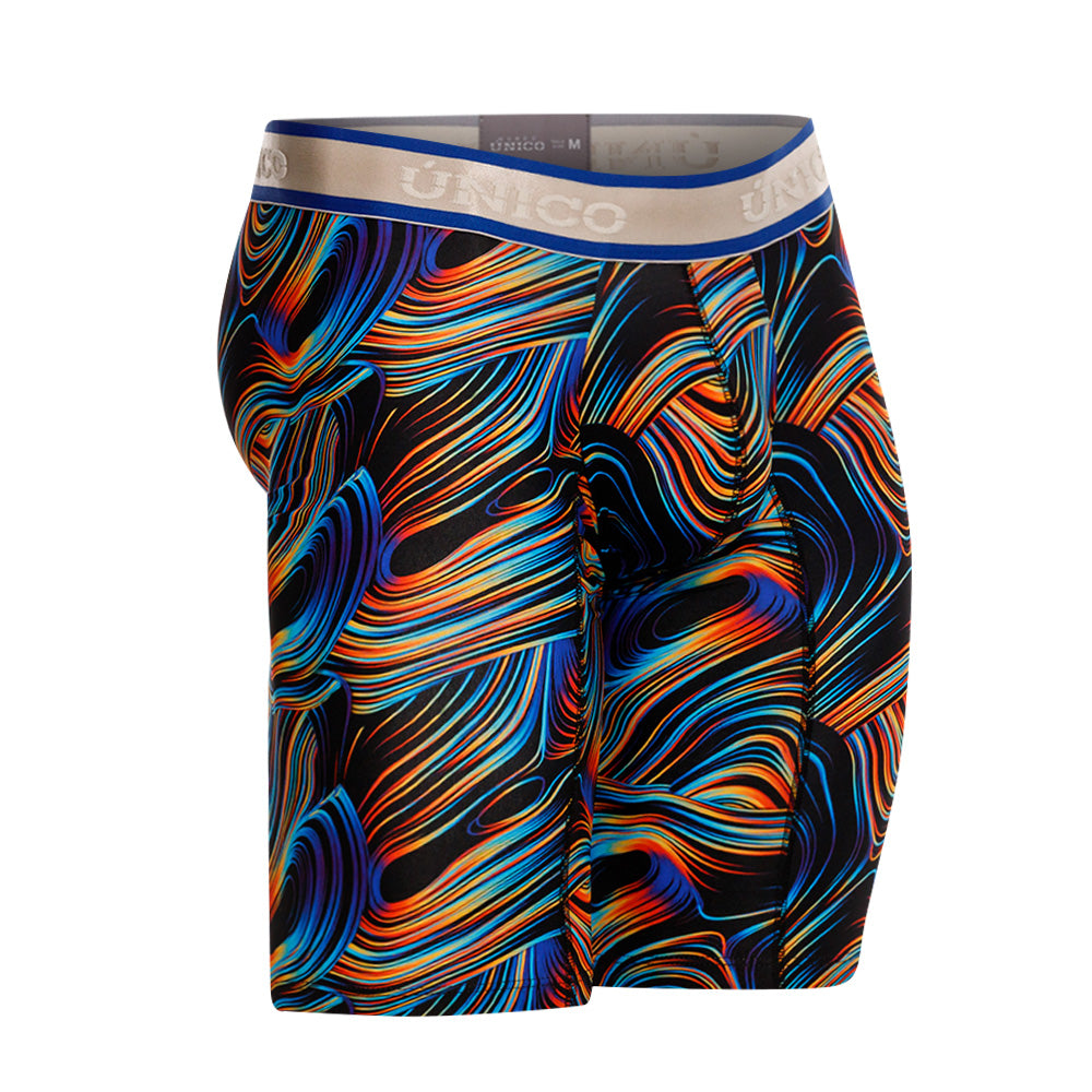 Mundo Unico Men's Cálamo Athletic Boxer Briefs - Black Print