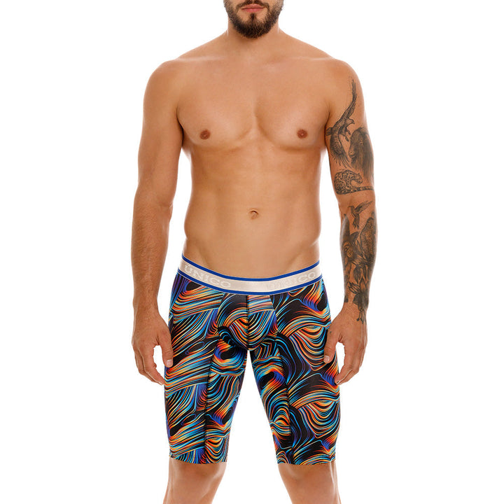 Mundo Unico Men's Cálamo Athletic Boxer Briefs - Black Print